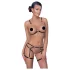 Cottelli - bodyharnas met kettingen - 2-delig - zwart