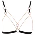 Cottelli - bodyharnas met kettingen - 2-delig - zwart - M