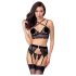 Abierta Fina - lingerie set - kant - zwart - M