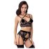 Abierta Fina - lingerie set - kant - zwart - L