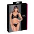 Cottelli - transparante kanten bh-set (zwart) - M