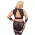 Cottelli Bondage Plus Size - kanten beha set (zwart) - 3XL