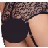 Cottelli Bondage Plus Size - kanten beha set (zwart) - 3XL