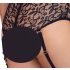 Cottelli Bondage Plus Size - kanten beha set (zwart) - 4XL