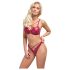 Cottelli Party - glanzende bh-set (rood) - 85B/L