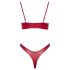Cottelli Party - glanzende bh-set (rood) - 85B/L