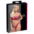Cottelli Party - glanzende bh-set (rood) - 85B/L