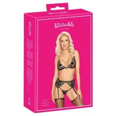 Kissable - verleidelijk lingerie set (zwart)