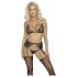 Kissable - verleidelijk lingerie set (zwart) - L/XL