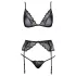 Kissable - lingerie set (zwart) - L/XL