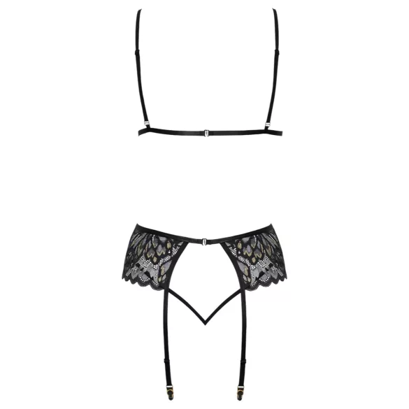 Kissable - lingerie set (zwart) - L/XL