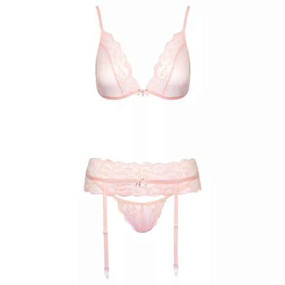Kissable - lingerie set - kanten details - roze - L/XL