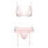 Kissable - lingerie set - kanten details - roze - L/XL