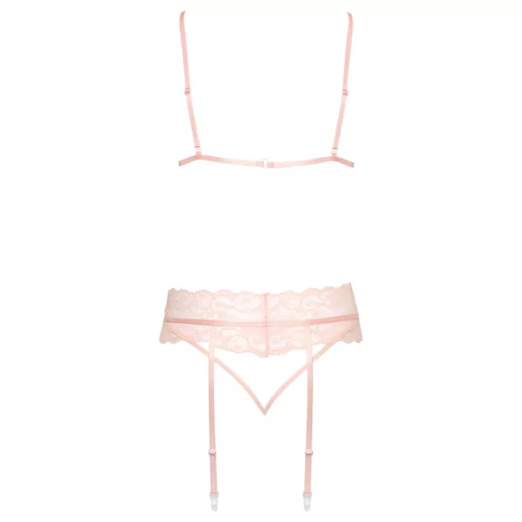 Kissable - lingerie set - kanten details - roze - L/XL