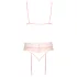 Kissable - lingerie set - kanten details - roze - L/XL