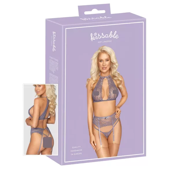 Kissable - kanten lingerieset (paars)