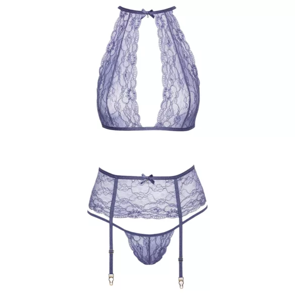 Kissable - kanten lingerieset (paars) - L/XL