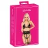 Kissable - kusbare beha set met tailleband (zwart) - L/XL