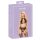 Kissbare set: halsband & kant BH (zwart) - L/XL
