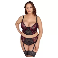 Cottelli Plus Size - bh set - rood - grote maten