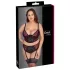 Cottelli Plus Size - verstelbare bh-set (rood) - 90C/XL