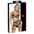 Cottelli - tweedelige bodyharnas set - zwart - M