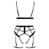 Cottelli - tweedelige bodyharnas set - zwart - L