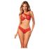 Obsessive Atenica - kruislingerie set (rood) - M/L