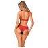 Obsessive Atenica - Kruisband Lingerieset (Rood)