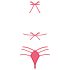 Obsessive - lingerie set - met strik - rood