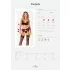 Obsessive Chemeris - bh-set met jarretelles (zwart) - M/L