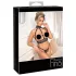 Abierta Fina - open lingerie set met kettingen - zwart - M