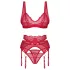 Obsessive Cupid Desir - lingerie set - kant - rood