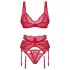 Obsessive Cupid Desir - lingerie set - kant - rood