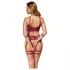 Cottelli Bondage - bh set met gekruiste bandjes - rood