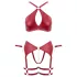 Cottelli Bondage - bh set met gekruiste bandjes - rood