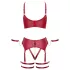 Cottelli Bondage - bh set met gekruiste bandjes - rood