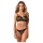 Obsessive Dominna - bh set met bandjes - zwart - L/XL