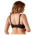 Cottelli Plus Size - bh zonder cups (zwart) - 95D