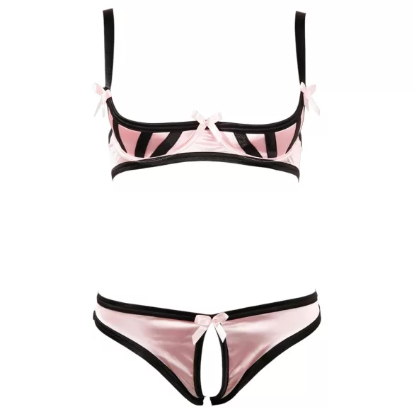 Cottelli - Bh set - Gestreept - Zwart - 85B/L