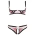 Cottelli - Bh set - Gestreept - Zwart - 85B/L