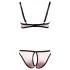 Cottelli - Bh set - Gestreept - Zwart - 85B/L