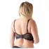 Cottelli Plus Size - bh met bandjes en ringen - zwart - 95E