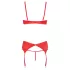 Cottelli - open bh set met hartjes - rood - 80B/M