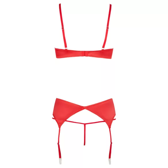 Cottelli - open bh set met hartjes - rood - 85B/L