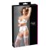 Cottelli - Lingerieset met kant en veters (wit)