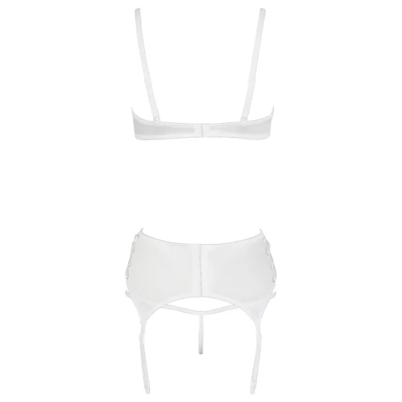 Cottelli - bh set met veters en kant - wit - 85C/L