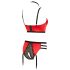 Abierta Fina - rode bh-set met ringdetails - 85B/L