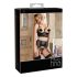 Abierta Fina - lingerie set - kant met bandjes - zwart - 85C/L