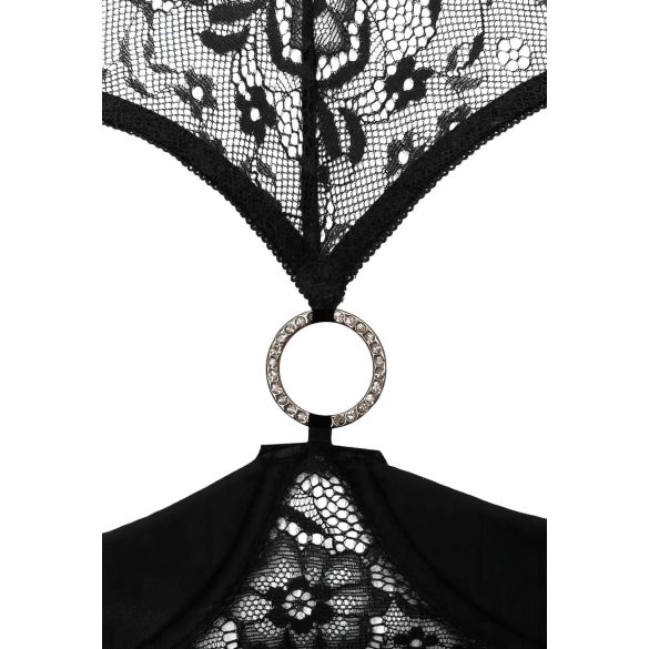 Cottelli - open bh set - transparant - zwart